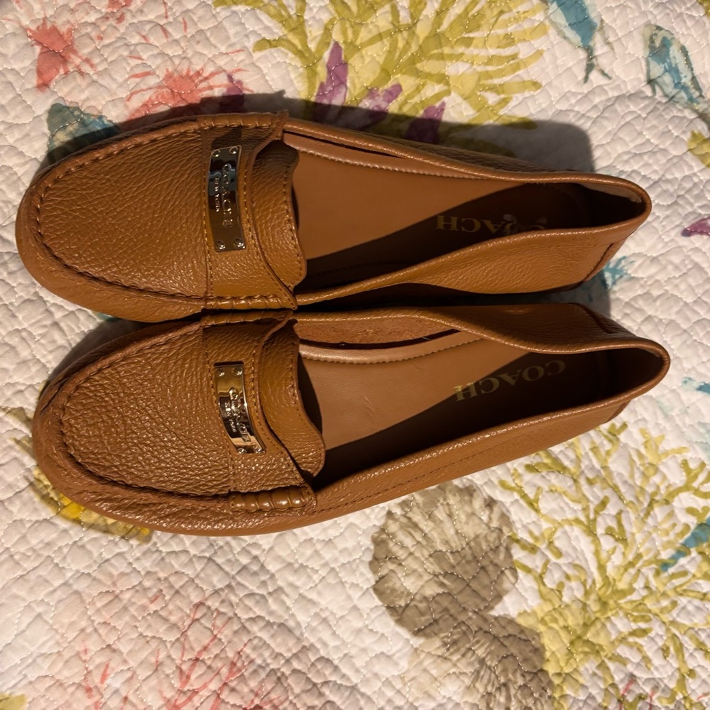Coach Brown Leather Slip-Ons